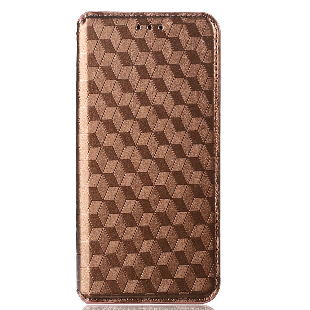 For Blackview A52 4G Flip Phone Case Rhombus Pattern Imprinted PU Leather Wallet Stand Cover For Blackview A52 4G Flip Phone Case Rhombus Pattern Imprinted PU Leather Wallet Stand Cover